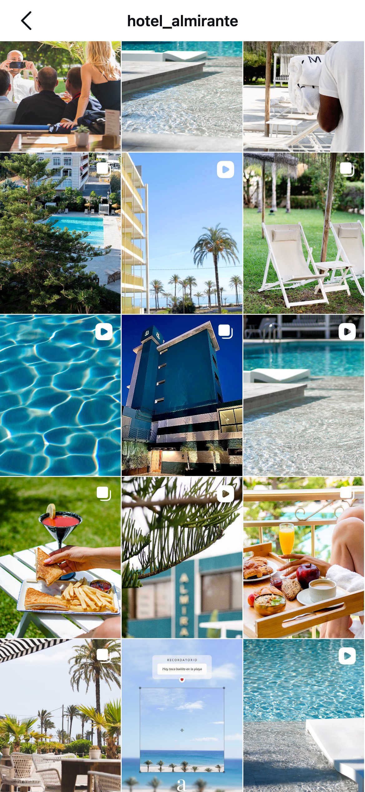 Before: Hotel Almirante Instagram