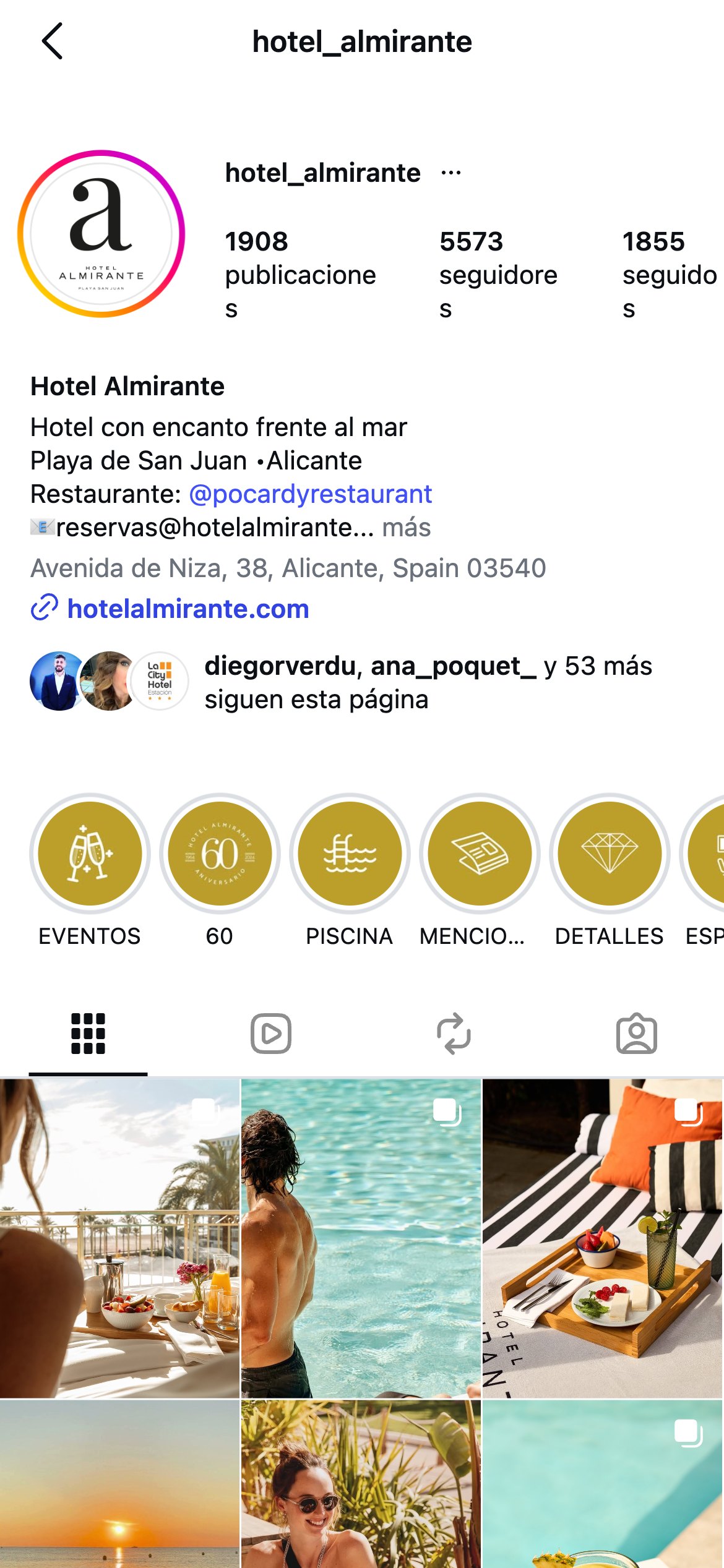 After: Hotel Almirante Instagram